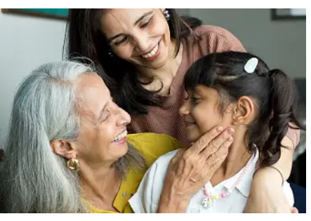 grand mother, daughter & granddaughter